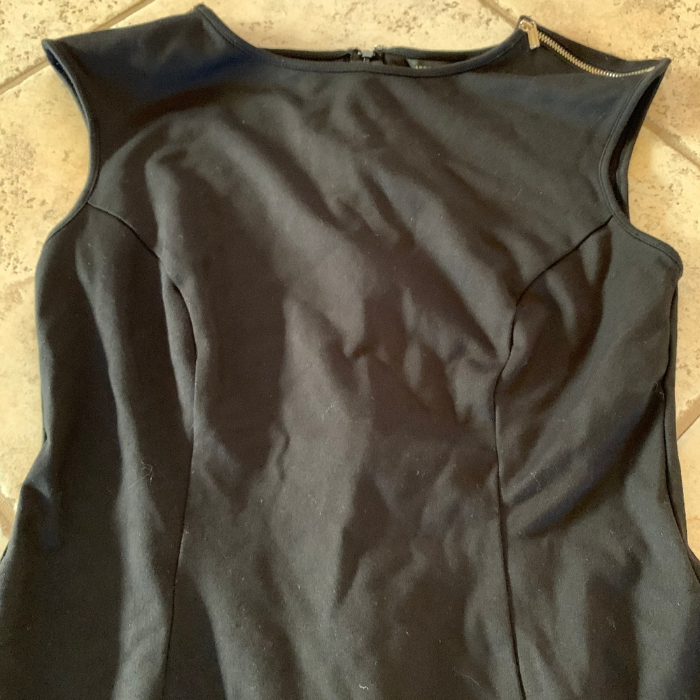 Ann Taylor Black Flute Dress 2 - Picture 2 of 6